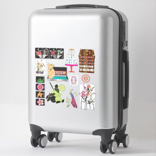 Mah Jongg Mix03 Vinyl Stickers シール (スーツケース)