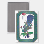 Mah Jongg One Bam Magnet マグネット (正面/裏面)