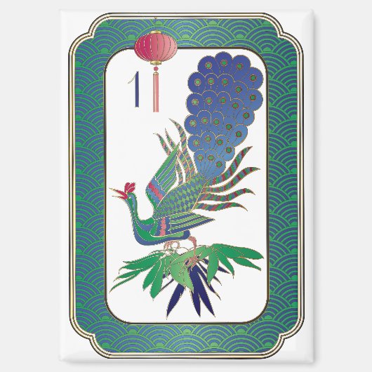 Mah Jongg One Bam Magnet マグネット (正面)