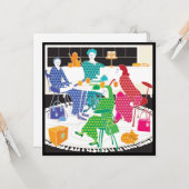 Mah Jongg Polka-Dots Flat Card カード (正面/裏面インサイチュ)