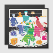 Mah Jongg Polka-Dots Magnet Card (正面/裏面)