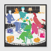 Mah Jongg Polka-Dots Magnet Card (正面)