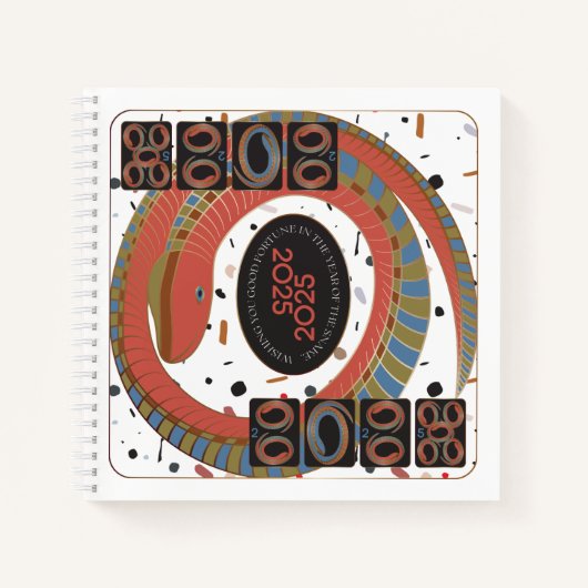 Mah Jongg Snake 2025ノートブック ノートブック (正面)