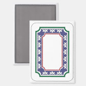 Mah Jongg White Dragon Magnet マグネット (正面/裏面)