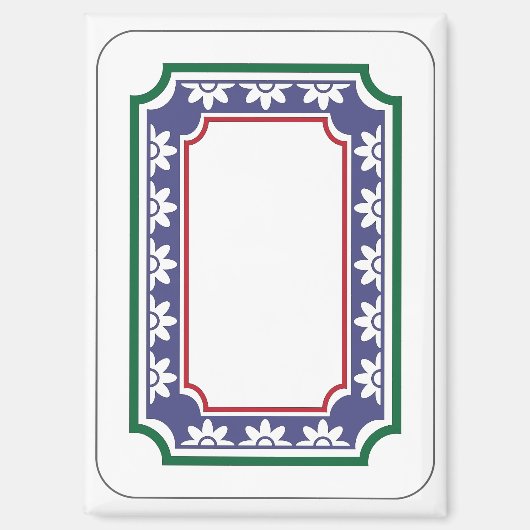 Mah Jongg White Dragon Magnet マグネット (正面)