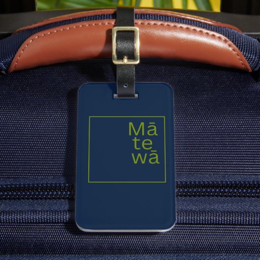 Mah te wala Aotearoa New Zealand Mamori Language K ラゲッジタグ (正面インサイチュ2)