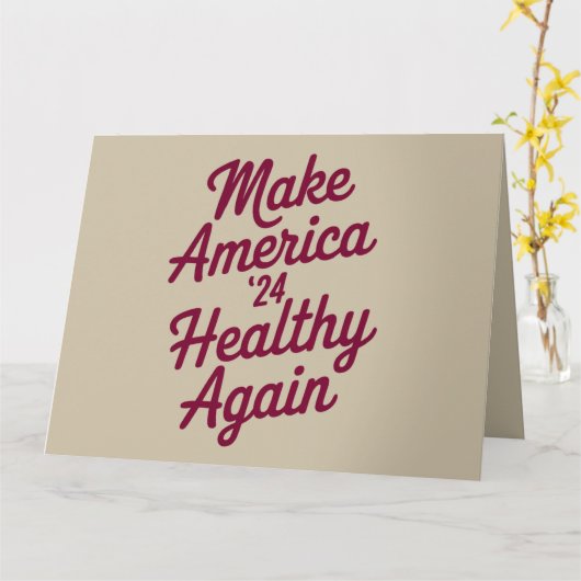 MAHAでアメリカを元気にする愛国心 カード (黄色い花)