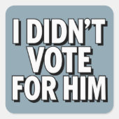 MAHAでアメリカを元気にする愛国心 スクエアシール (正面)