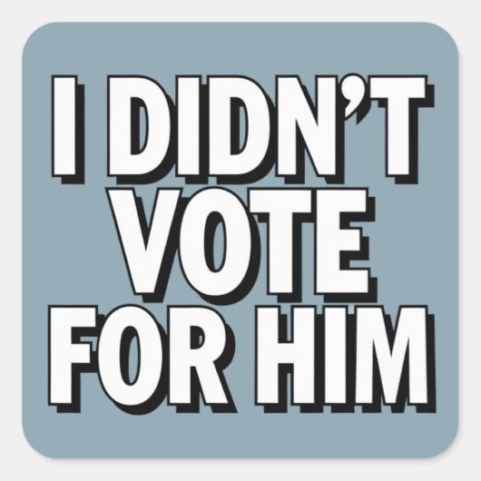 MAHAでアメリカを元気にする愛国心 スクエアシール (正面)