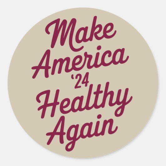 MAHAでアメリカを元気にする愛国心 ラウンドシール (正面)