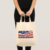 MAHAでアメリカを元気にする トートバッグ (正面(商品))