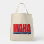 MAHAでアメリカを元気にする トートバッグ (裏面)