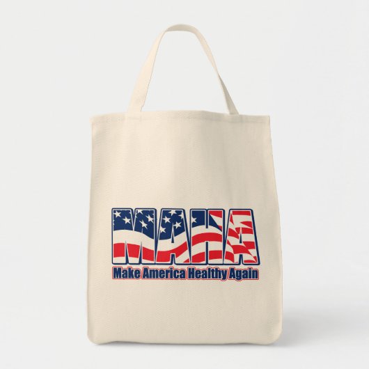 MAHAでアメリカを元気にする トートバッグ (正面)