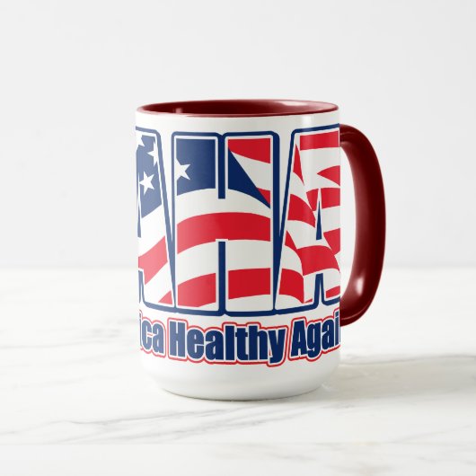 MAHAでアメリカを元気にする マグカップ (正面右)