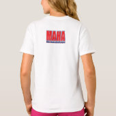 MAHAでアメリカを元気にする Tシャツ (裏面)