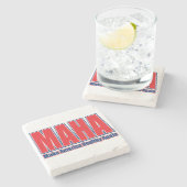 MAHA、アメリカを健康に ストーンコースター (横)