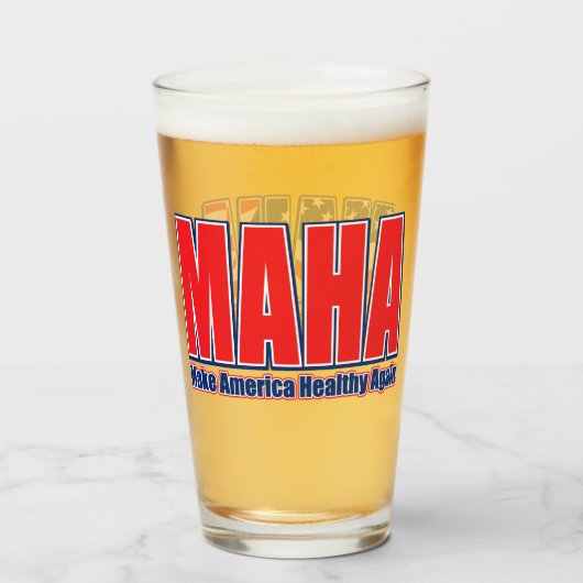 MAHA、アメリカを健康に タンブラーグラス (ドリンク正面)