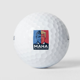 MAHA アメリカを再び健康に トランプ 2024 ゴルフボール