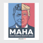 MAHA アメリカを再び健康に トランプ 2024 シール (シート)