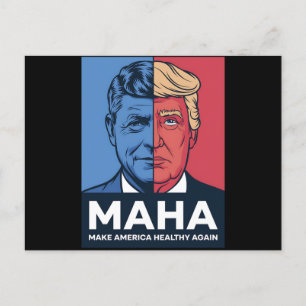MAHA アメリカを再び健康に トランプ 2024 ポストカード