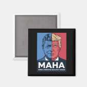 MAHA アメリカを再び健康に トランプ 2024 マグネット (正面/裏面)