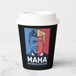 MAHA アメリカを再び健康に トランプ 2024 紙コップ