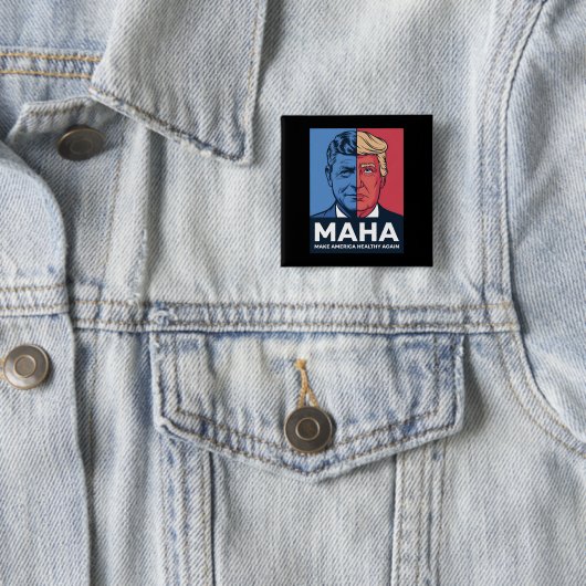 MAHA アメリカを再び健康に トランプ 2024 缶バッジ (インサイチュ)