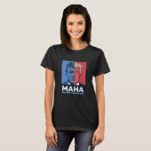 MAHA アメリカを再び健康に トランプ 2024 Tシャツ (正面フル)
