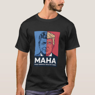 MAHA アメリカを再び健康に トランプ 2024 Tシャツ