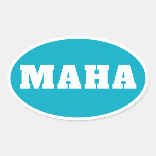 MAHA アメリカを再び健康に 楕円形シール