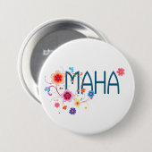 MAHA フラワー 缶バッジ (正面&裏面)