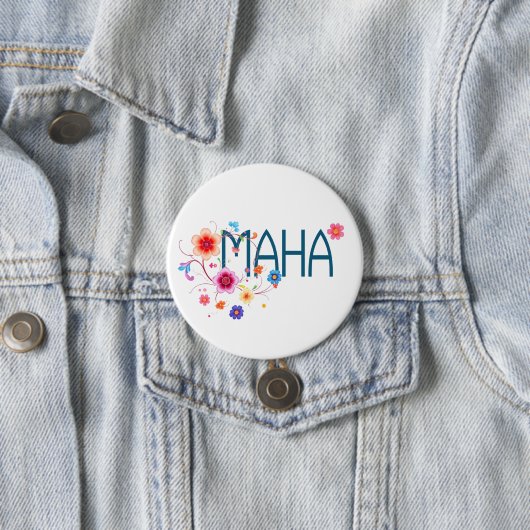 MAHA フラワー 缶バッジ (インサイチュ)