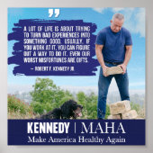 MAHA Make America Again Kennedy Dog RFK jr ポスター (正面)