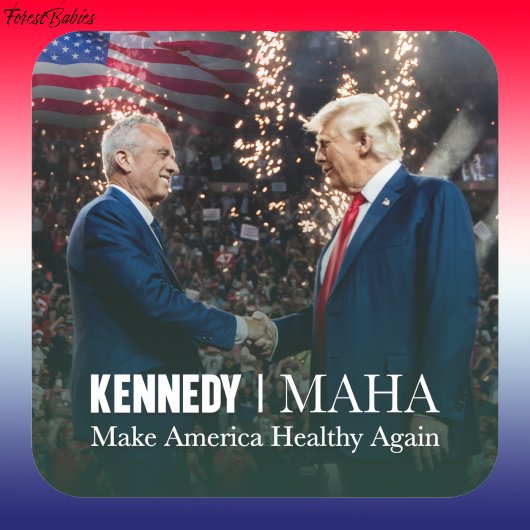 MAHA Make America Again Kennedy Trump 🇺🇸 スクエアシール