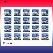 MAHA Make America Again RFK jr Kennedy Dog スクエアシール