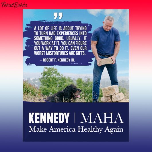 MAHA Make America Healthy Again Kennedy Dog 🇺🇸 アクリルサイン