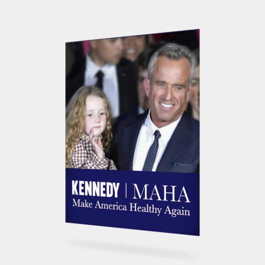 MAHA Make America Healthy Again Kennedy Kid 🇺🇸 アクリルサイン (傾斜)