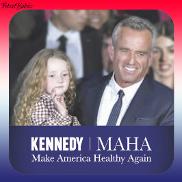 MAHA Make America Healthy Again Kennedy Kid 🇺🇸 スクエアシール