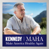 MAHA Make America Healthy Again Kennedy RFK jr🇺🇸 ポスター (正面)