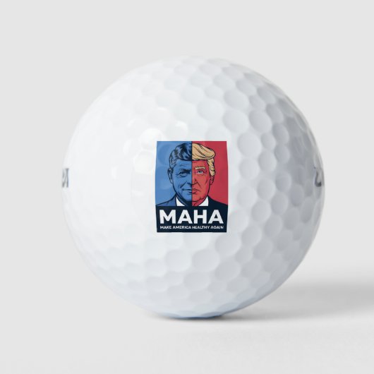 MAHA Make America Healthy Again Trump 2024 ゴルフボール (正面)