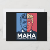 MAHA Make America Healthy Again Trump 2024 招待状 (正面)