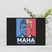 MAHA Make America Healthy Again Trump 2024 招待状 (スタンド正面)