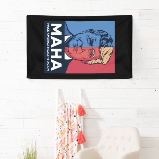 MAHA Make America Healthy Again Trump 2024 横断幕 (インサイチュ)
