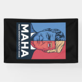 MAHA Make America Healthy Again Trump 2024 横断幕 (横)
