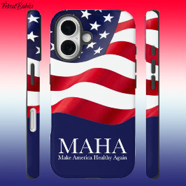 MAHA Make America Healthy Again USA国旗🇺🇸 iPhone 16ケース