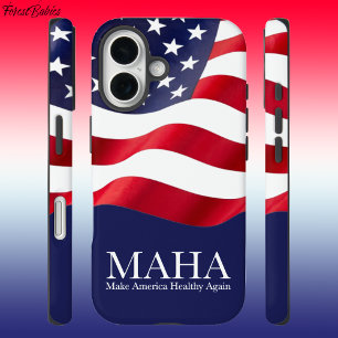 MAHA Make America Healthy Again USA国旗🇺🇸 iPhone 16ケース