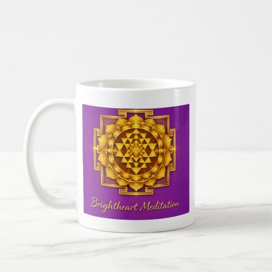 Maha Sri Yantra Mug コーヒーマグカップ (左)