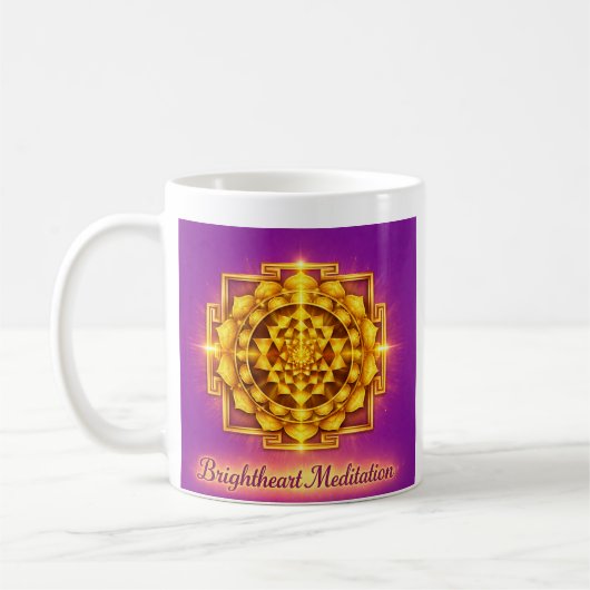 Maha Sri Yantra mug コーヒーマグカップ (左)