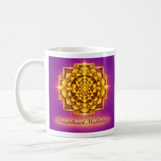 Maha Sri Yantra mug コーヒーマグカップ (左)