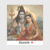 Mahadev & Mata Parvati Painting Arts シール (シート)